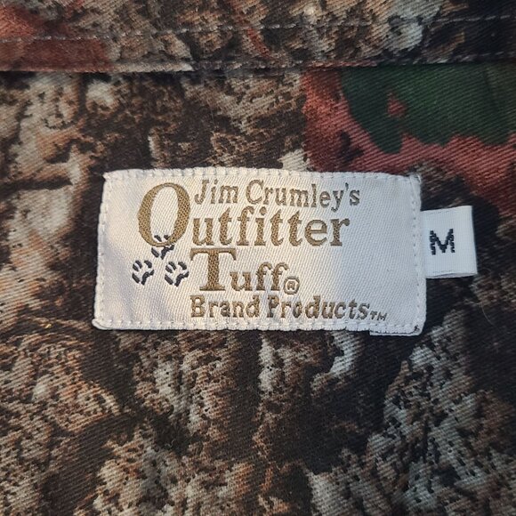 Mens Camo Shirt Jim Crumley's Outfitter Tough Brand Products M Canvas Utility - Picture 5 of 10